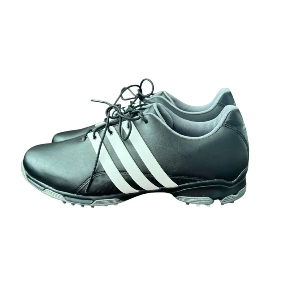 Adidas Golf Men’s Shoes Size 11.5 Pure TRX Black White Microfiber Leather F33315
